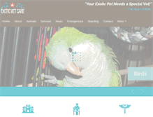 Tablet Screenshot of birdsandexotics.com